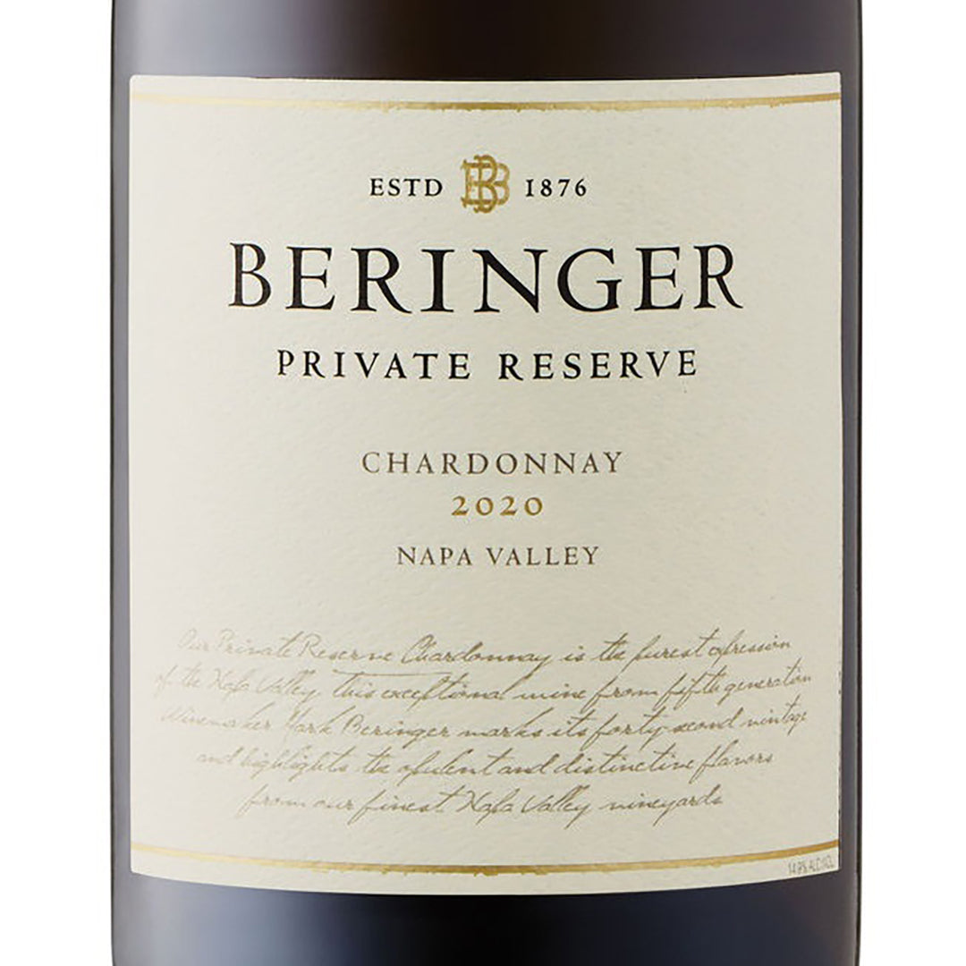 Beringer Private Reserve, Chardonnay, Napa, California, United States 2020