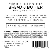 Bread & Butter, Pinot Noir, California, United States 2020