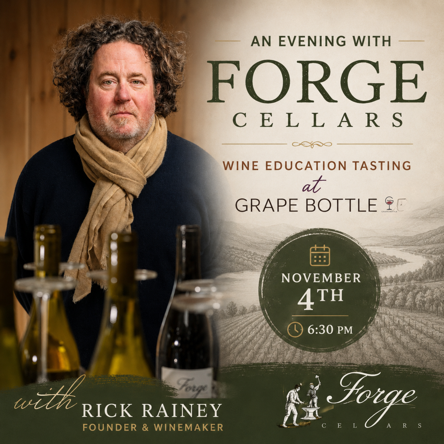 An Evening with Forge Cellars (November 4th, 6:30PM)