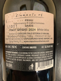 Italo Cescon Elemento No.1  Pinot Grigio Friuli Grave, Friuli-Venezia Giulia, Italy 2024