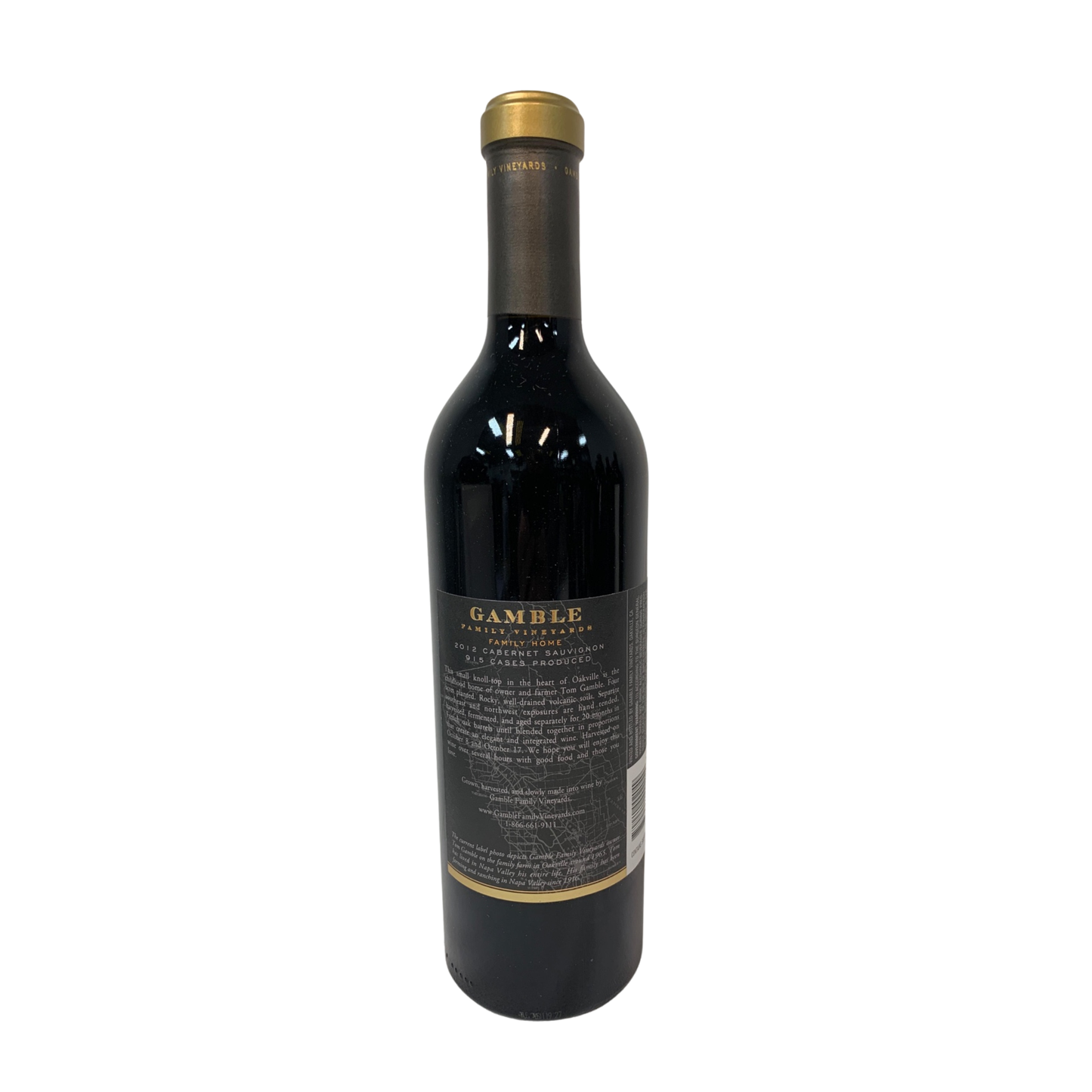 Gamble Family Vineyards Family Home Cabernet Sauvignon, Oakville, Napa Valley, California, USA 2012