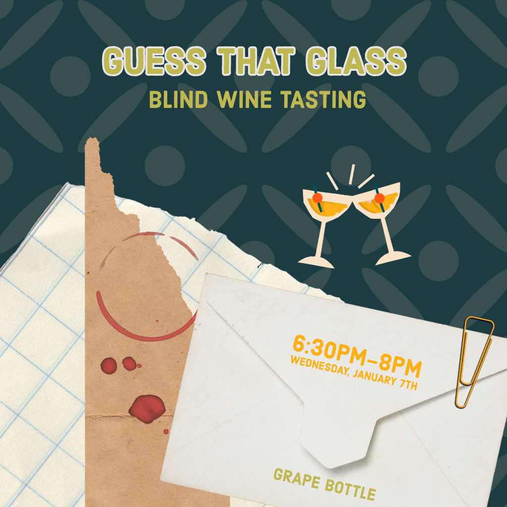 Guess That Glass - Blind Wine Tasting, Wednesday, January 7th 6:30pm-8pm