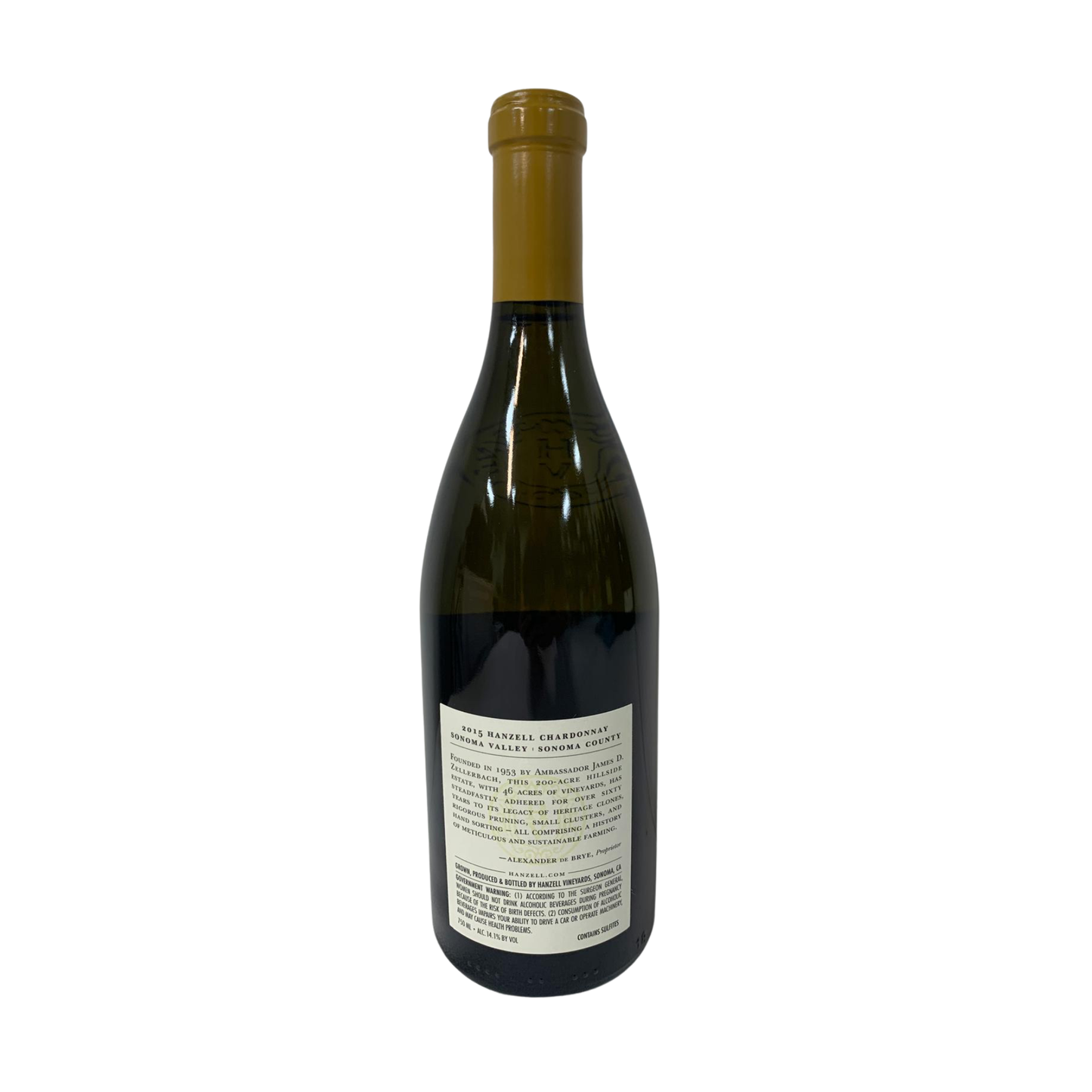 Hanzell Chardonnay, Sonoma Valley, Sonoma County, California, USA 2015