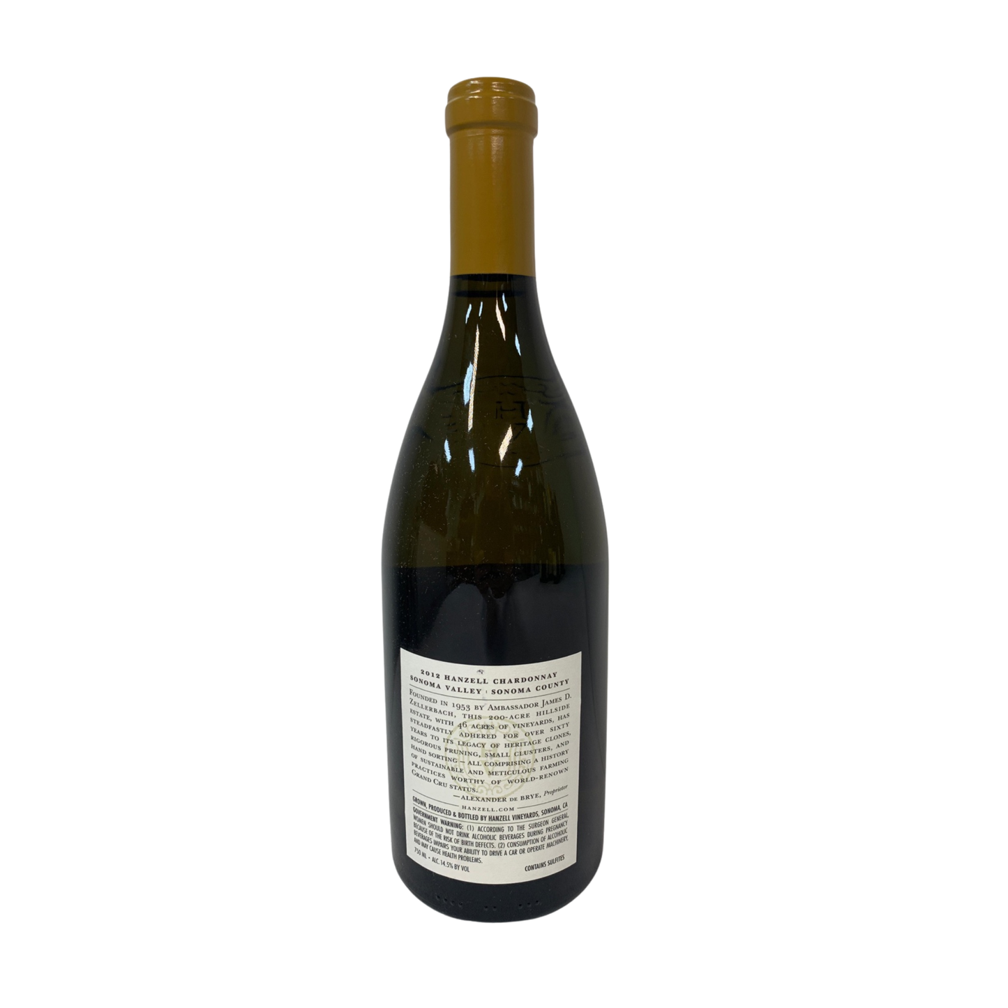 Hanzell Vineyards Chardonnay Moon Mountain District, USA 2012