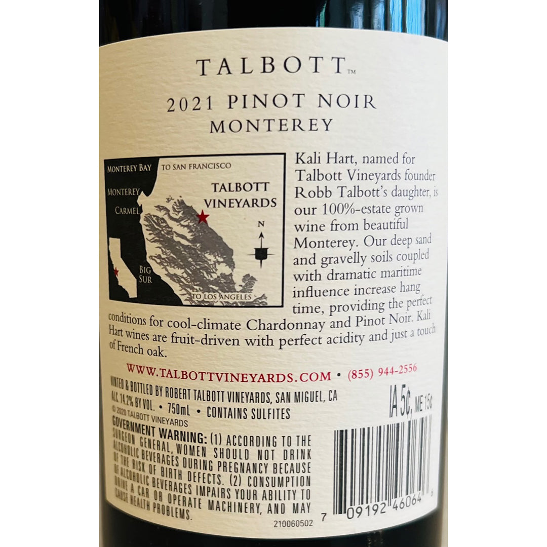 Talbott Kali Hart, Pinot Noir, Central Coast, Monterey, California, United States 2021