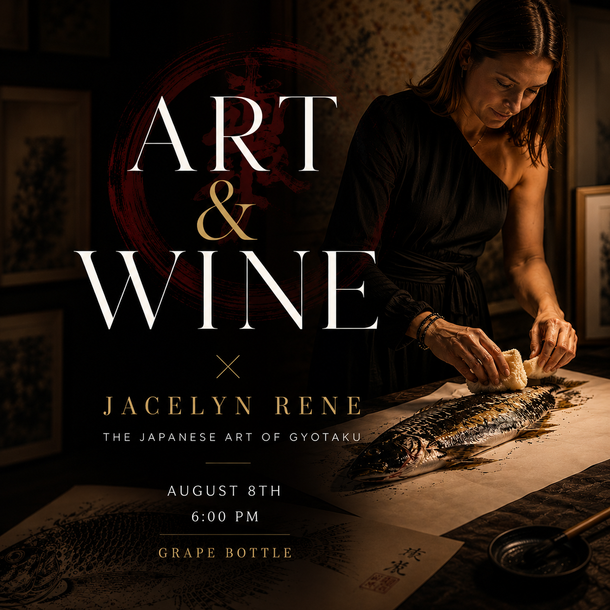 Art & Wine - A Gyotaku & Wine experience (August 8th, 6:00PM)
