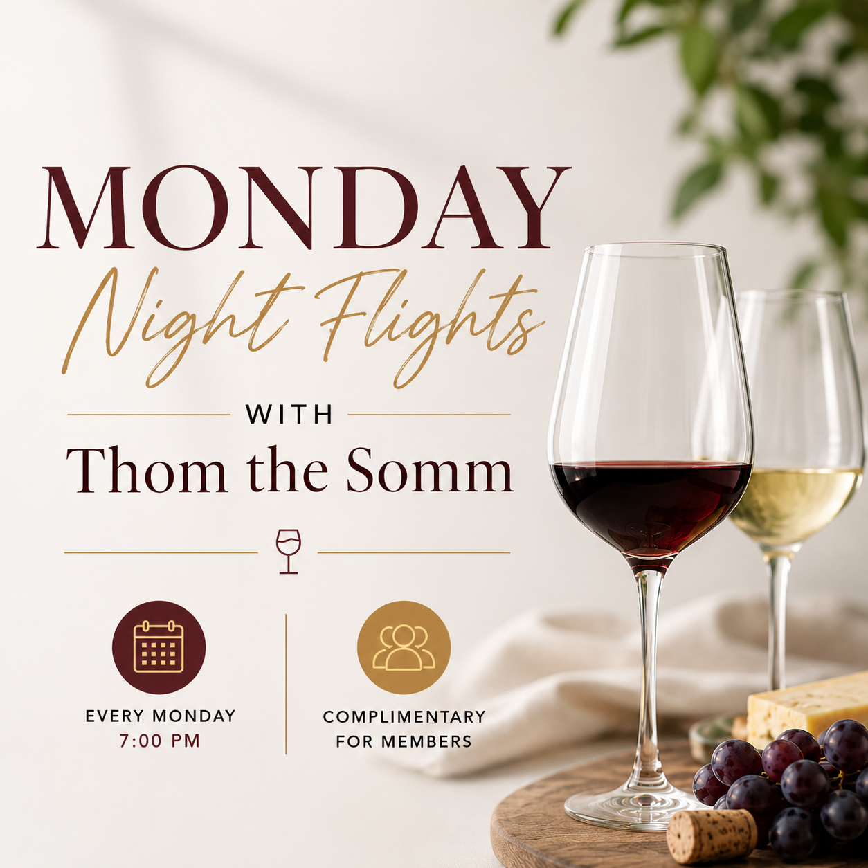 Monday Night Flights with Thom the Somm