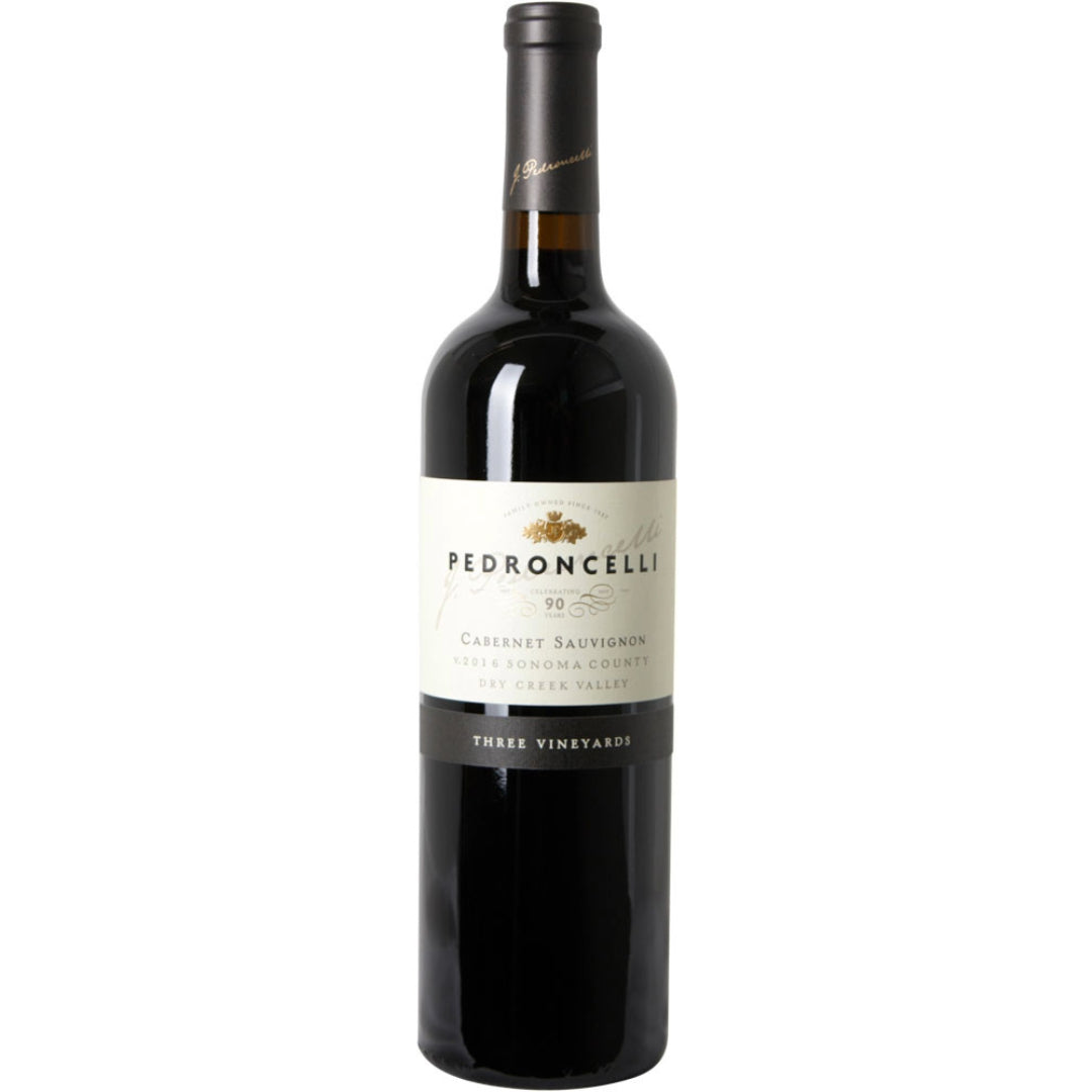 Pedroncelli Three Vineyards, Cabernet Sauvignon, Dry Creek, Sonoma, California, United States 2019