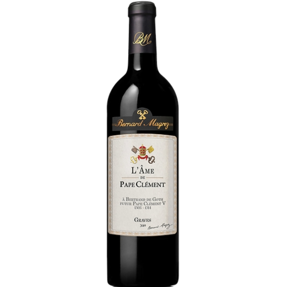 Chateau Pape Clement L'Ame De Pape Clement Rouge, Graves, Bordeaux, France 2019