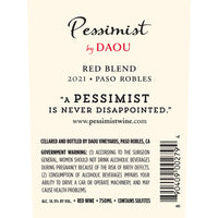 Daou Pessimist, Red Blend, Paso Robles, California, United States 2022