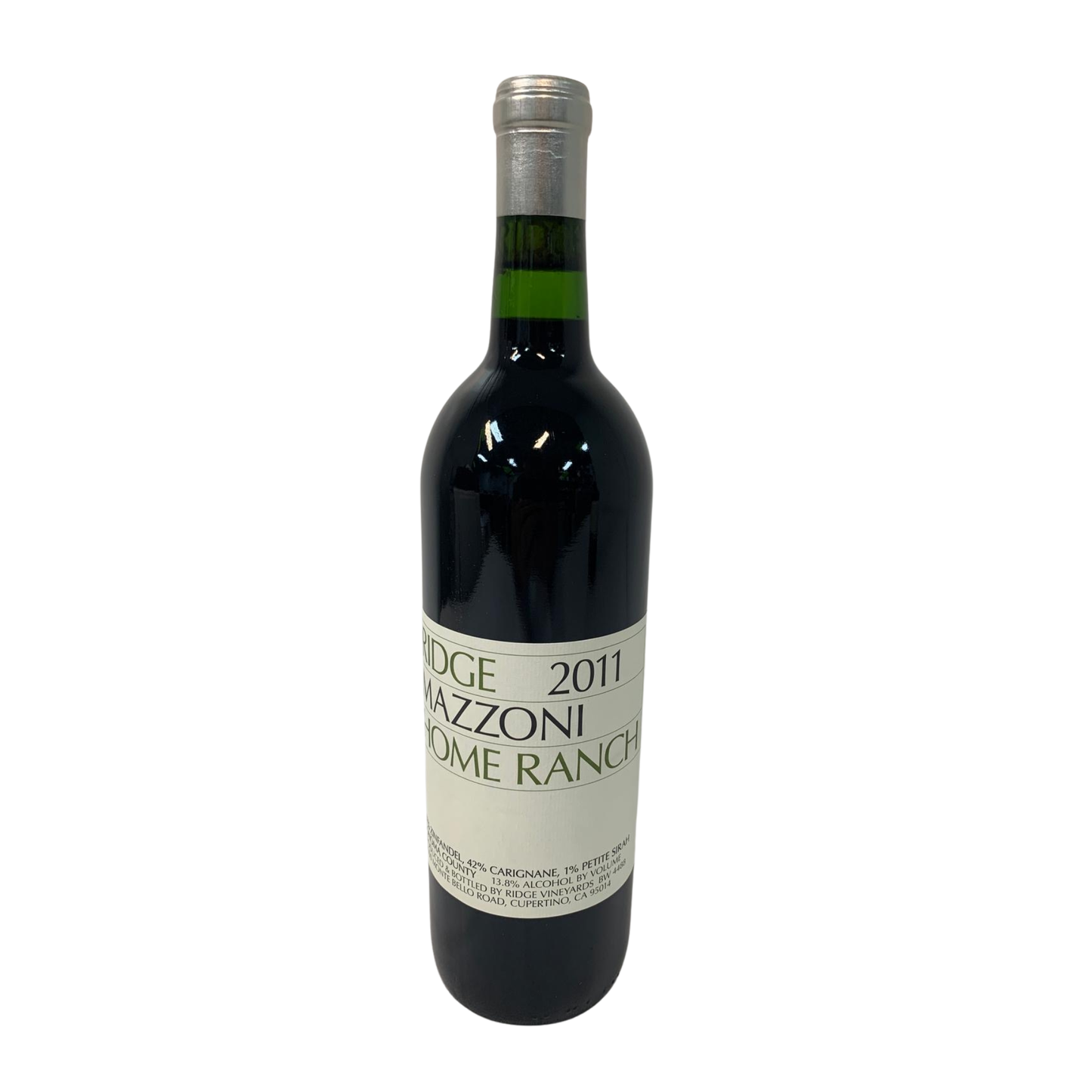 Ridge Vineyards Mazzoni Home Ranch Zinfandel Blend, Alexander Valley, California, USA, 2011