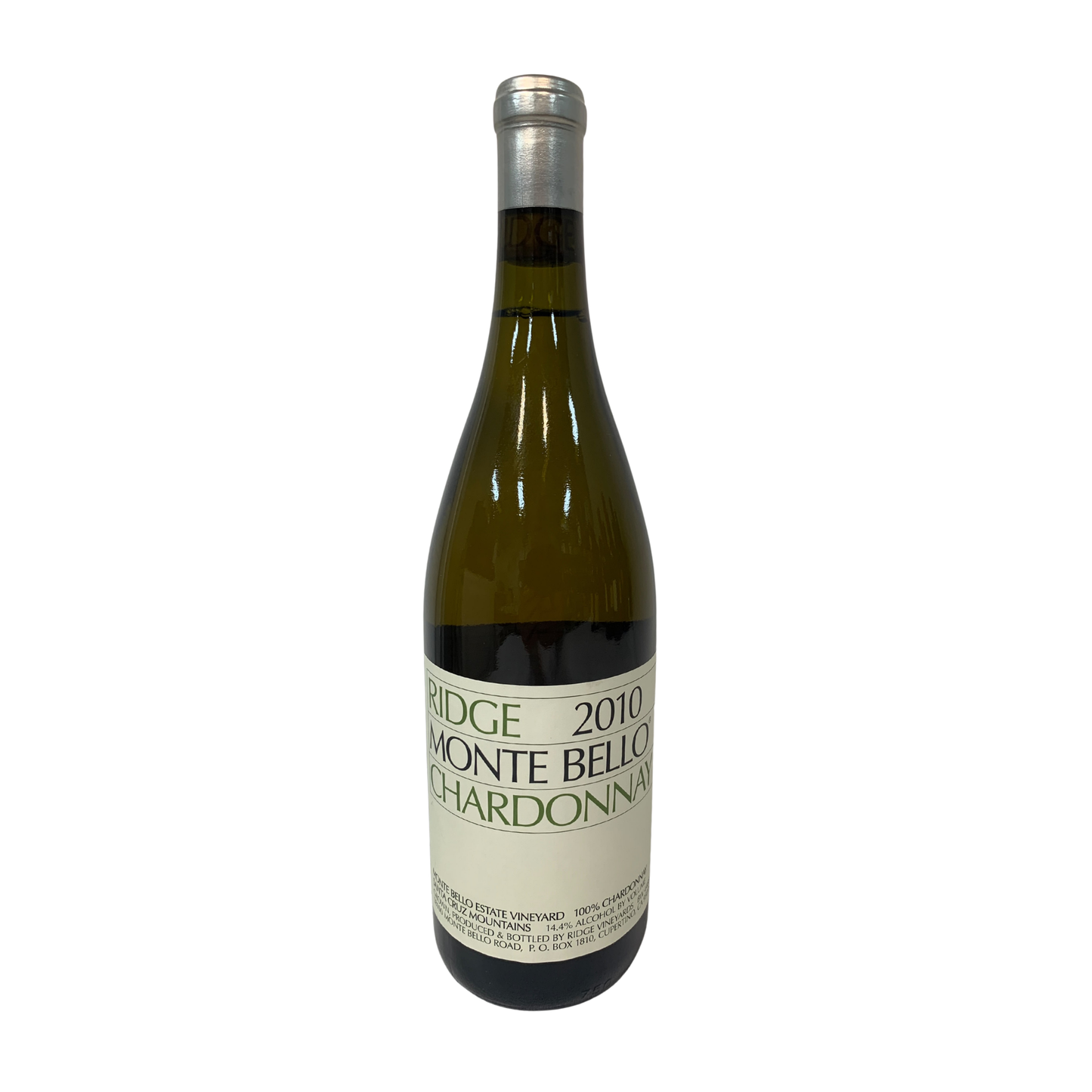 Ridge Monte Bello Chardonnay, Santa Cruz Mountains, California, USA 2010