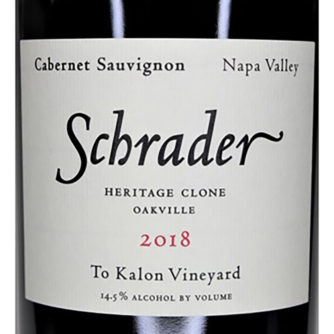 Schrader Cellars Heritage Clone Beckstoffer To Kalon, Cabernet Sauvignon, Napa, California, United States 2018