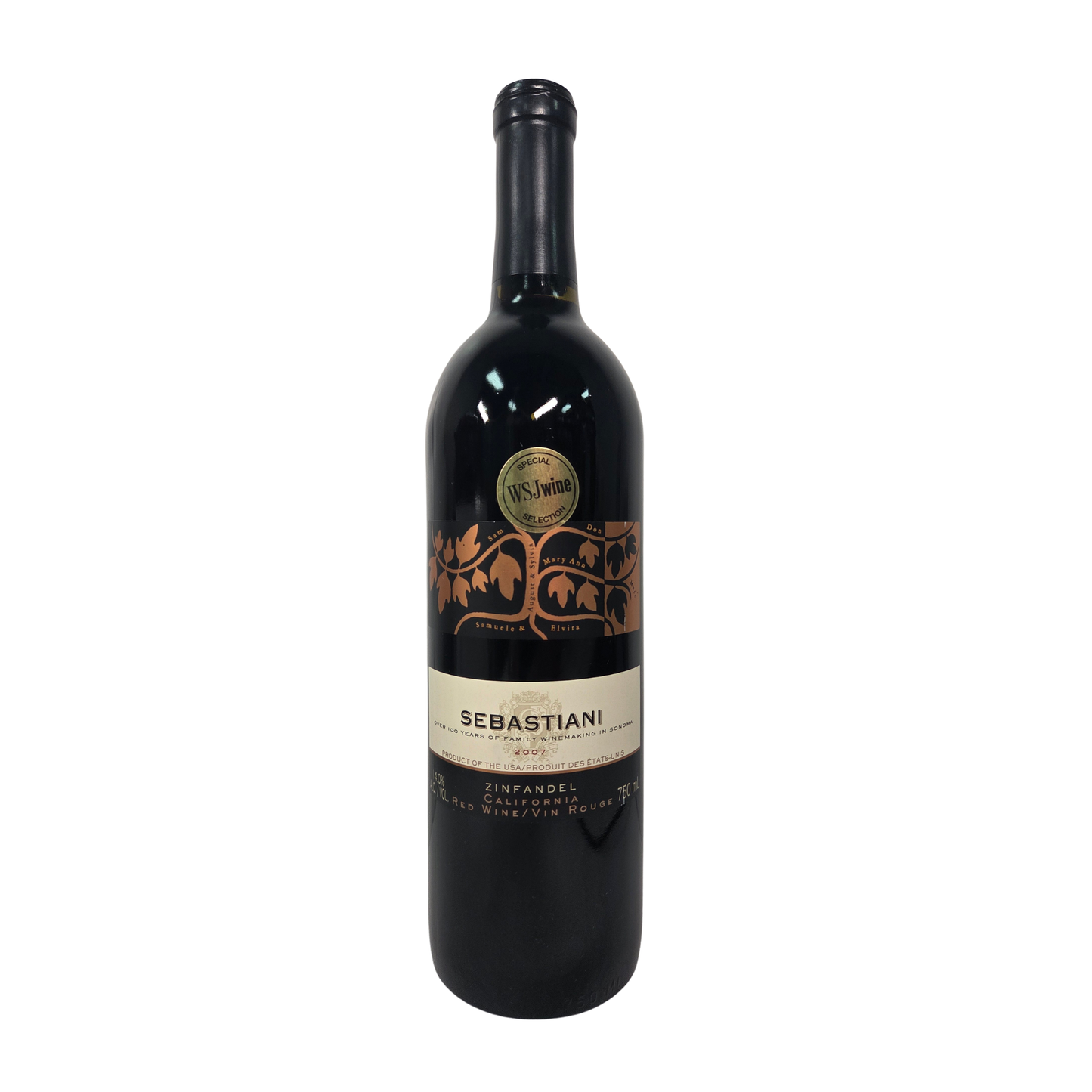 Sebastiani Vineyards & Winery Sonoma County Zinfandel, California, USA 2007
