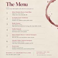 BUILT TO THE GLASS - A Night of Pour, Plate & Pairing (November 3rd, 6:30 PM)