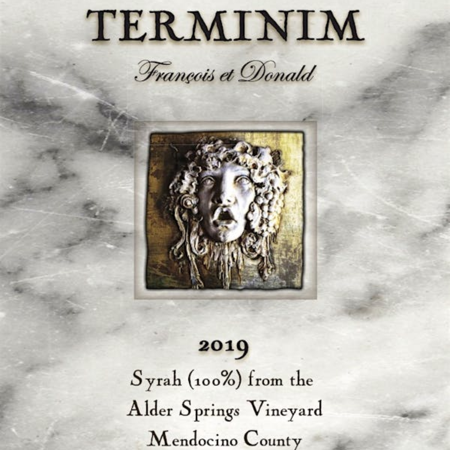Terminim Alder Springs Vineyard Syrah, Mendocino County, California, USA 2019