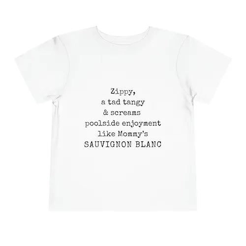 Sauvignon Blanc Toddler Short Sleeve Tee