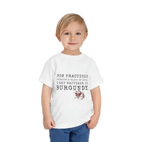 Baptized In Burgundy Toddler Short Sleeve Tee