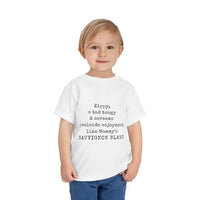 Sauvignon Blanc Toddler Short Sleeve Tee