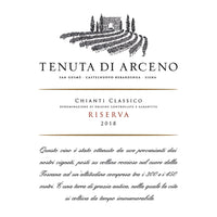 Tenuta Di Arceno, Chianti Classico Riserva, Sangiovese, Tuscany, Italy 2018