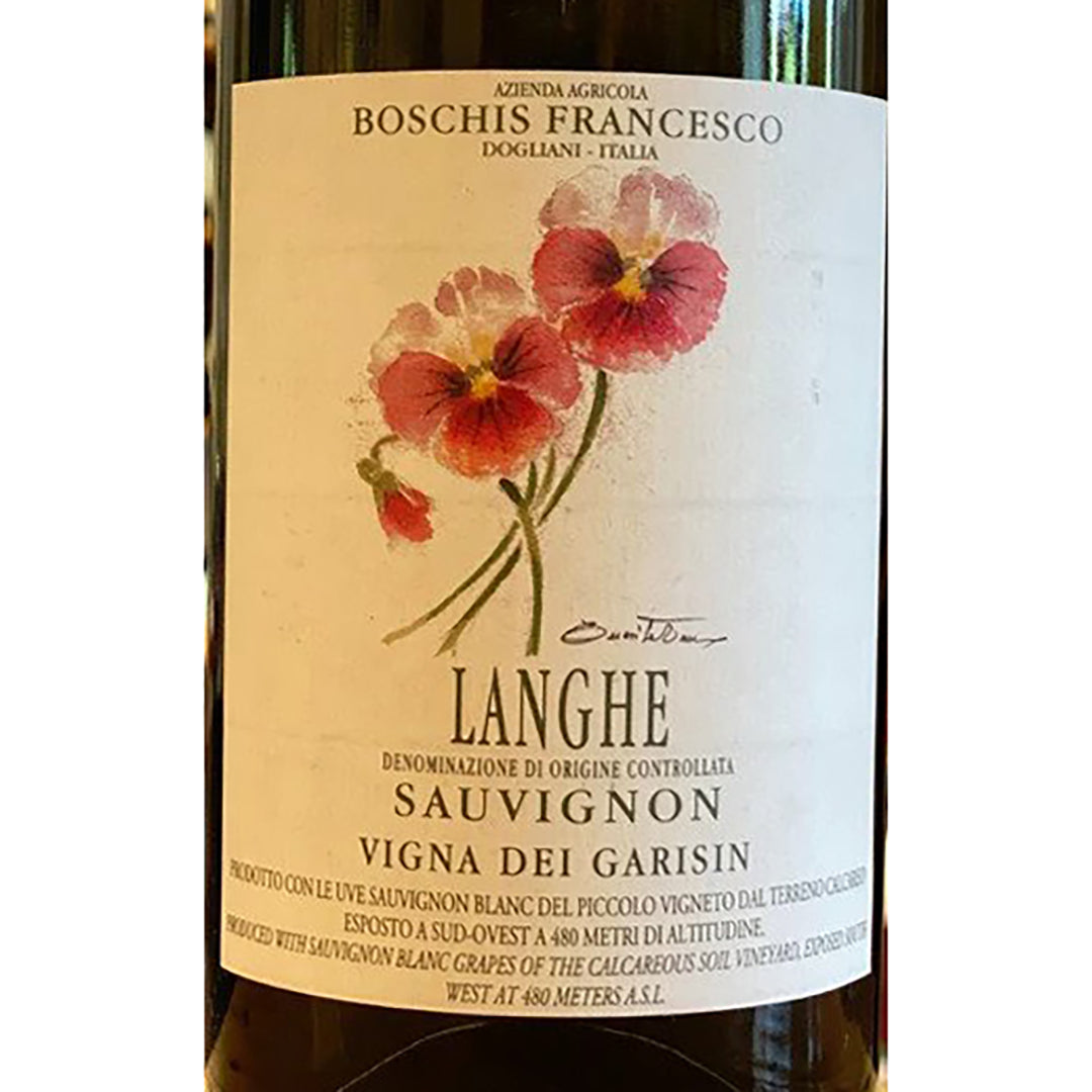 Francesco Boschis Vigna dei Garisin Langhe Bianco, Sauvignon Blanc, Piedmont, Italy 2021