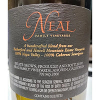 Neal Family Vineyards Howell Mountain, Cabernet Sauvignon, Napa, California, United States 2017