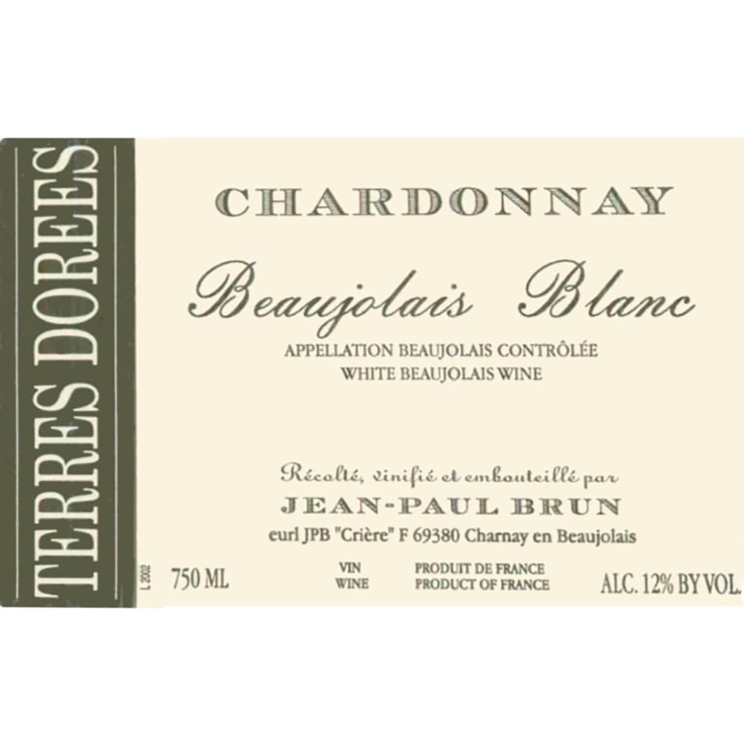 Jean-Paul Brun Domaine des Terres Dorees, Chardonnay, Beaujolais Blanc, Burgundy, France 2021