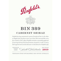 Penfolds Bin 389, Cabernet Sauvignon-Shiraz, Red Blend, South Australia, Australia 2019