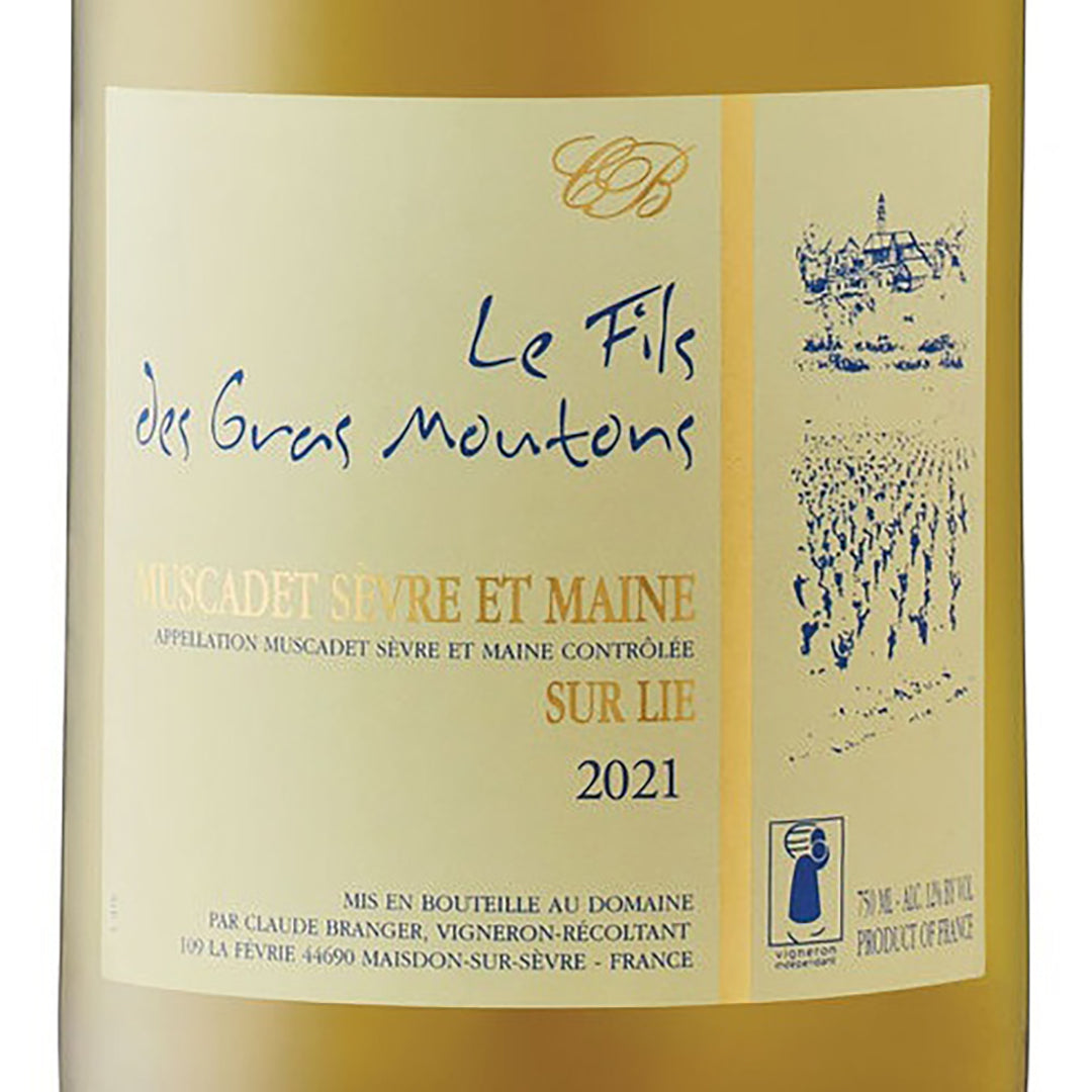 Claude Branger, Muscadet Sevre-et-Maine Le Fils des Gras Moutons, Loire, France 2021