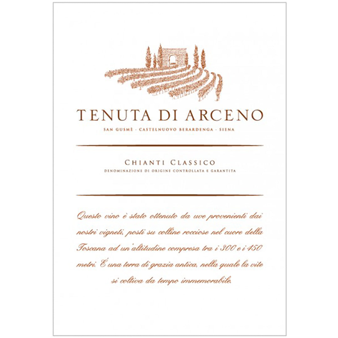 Tenuta di Arceno, Sangiovese, Chianti Classico, Tuscany, Italy 2020