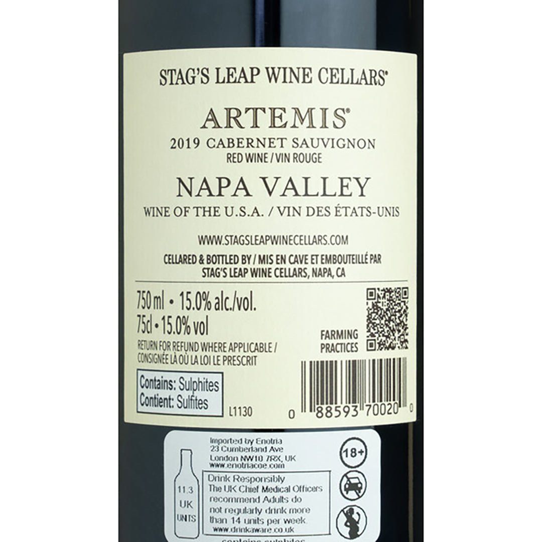 Stags Leap Wine Cellars Artemis, Cabernet Sauvignon, Napa, California, United States 2019